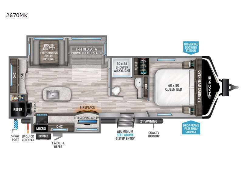 2022 Grand Design Imagine 2670MK in amsterdam NY
