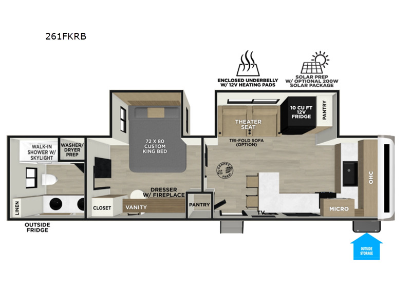2027 Forest River Rv Wildwood Heritage Glen 261FKRB in odessa TX