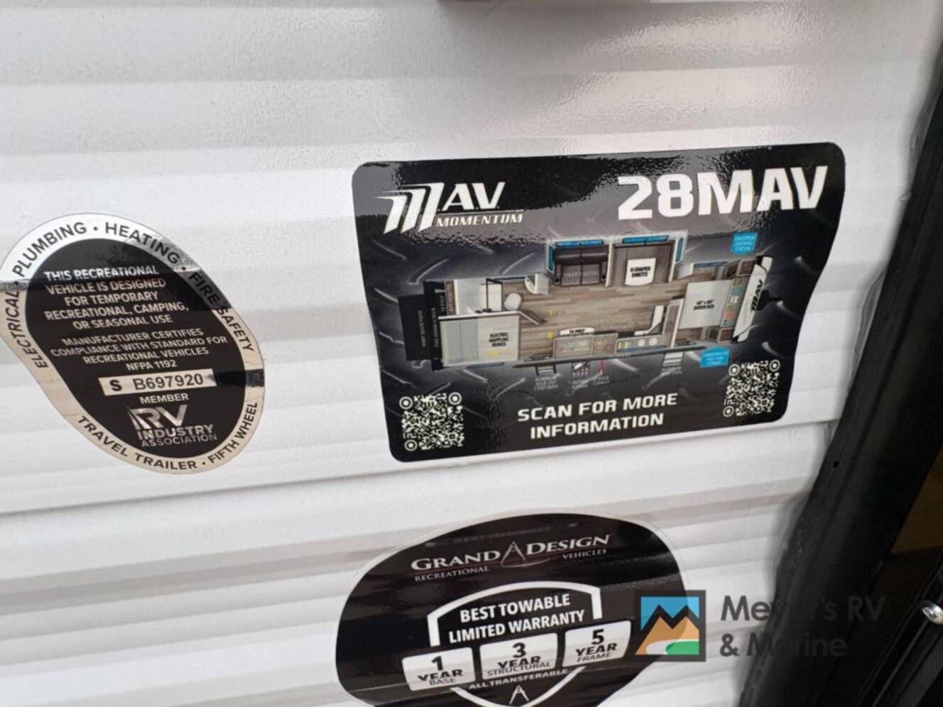 A photo of this 2027 Grand Design Momentum MAV 28MAV