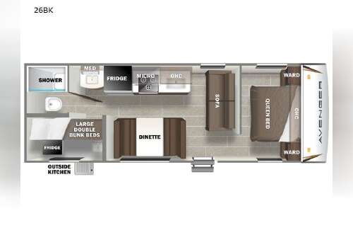 2021 Prime Time Rv Avenger 26BK in saegertown PA