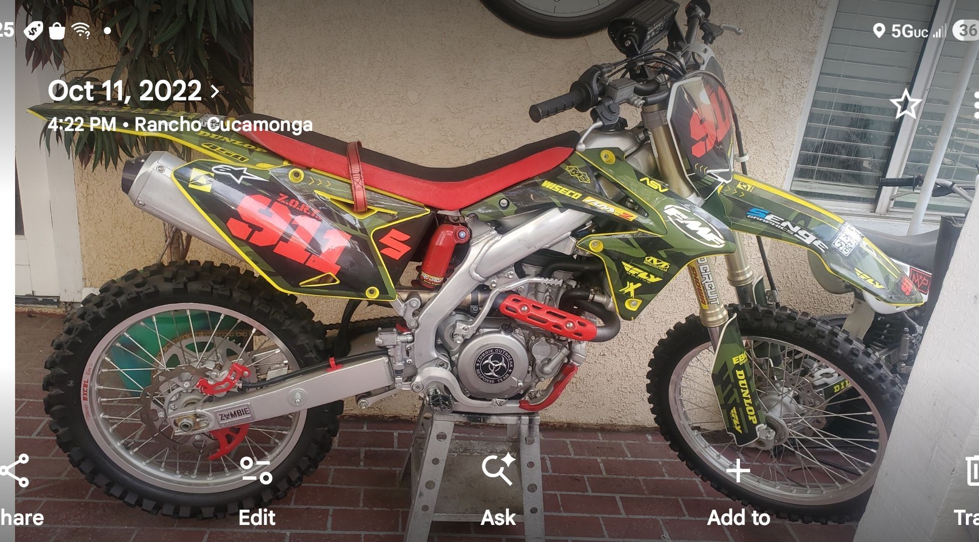2006 Suzuki RMX450 Z Z in Alta Loma, CA