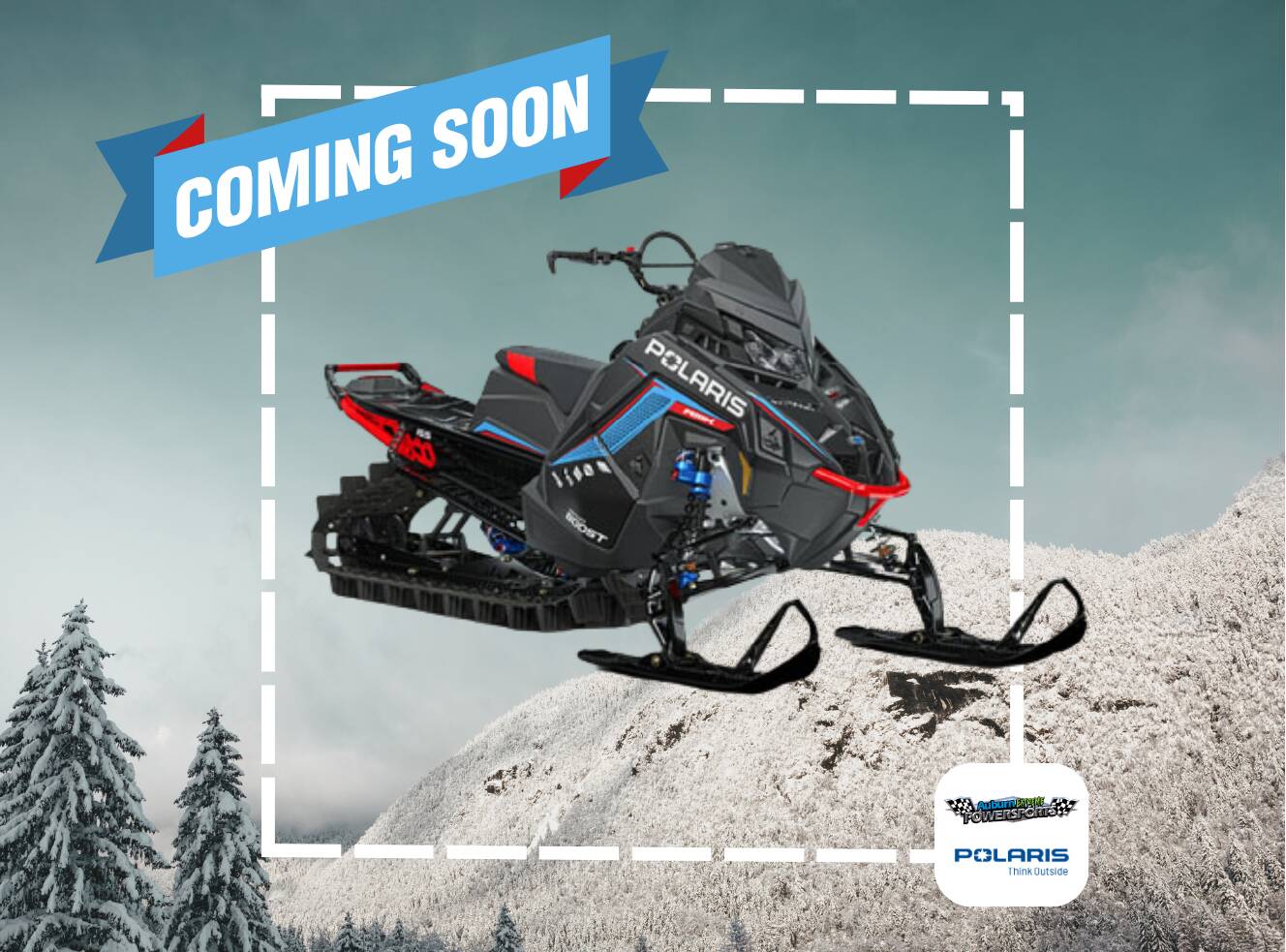 A photo of this 2027 Polaris Patriot Boost RMK Factory Edition 155 Indy Red 325 SC