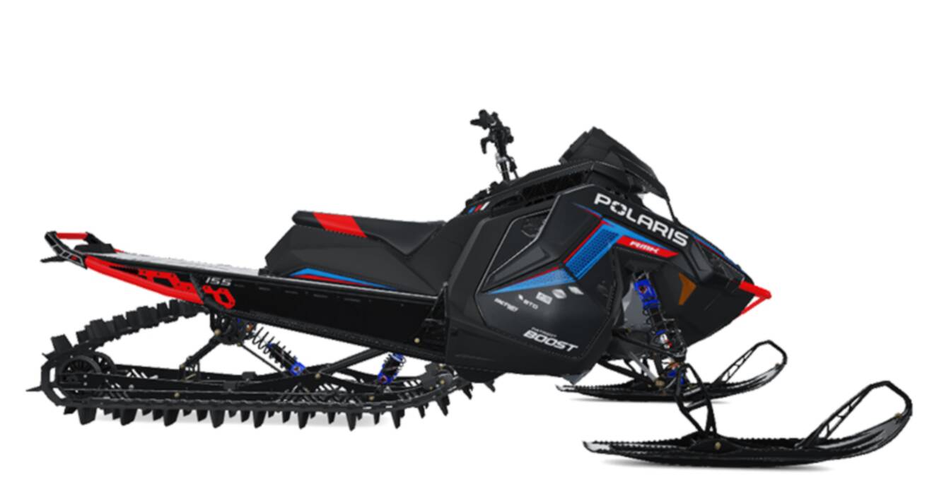 A photo of this 2027 Polaris Patriot Boost RMK Factory Edition 155 Indy Red 325 SC