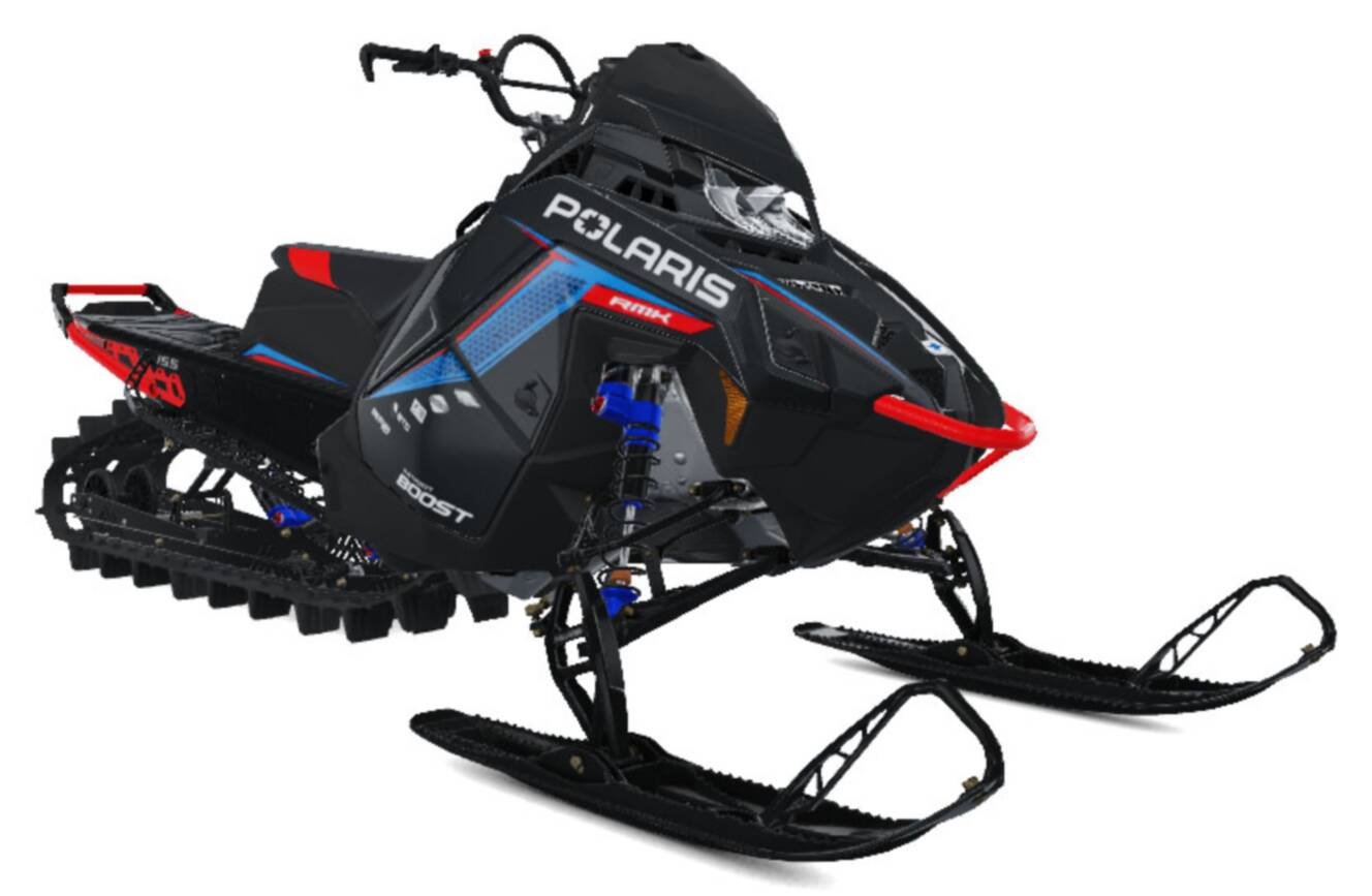 A photo of this 2027 Polaris Patriot Boost RMK Factory Edition 155 Indy Red 325 SC
