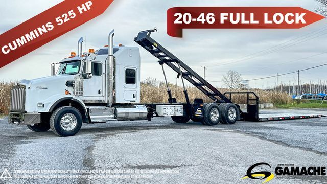 2015 KENWORTH T800 TOWING / TOW TRUCK PLATFORM TILT AND LOAD in Champlain, NY