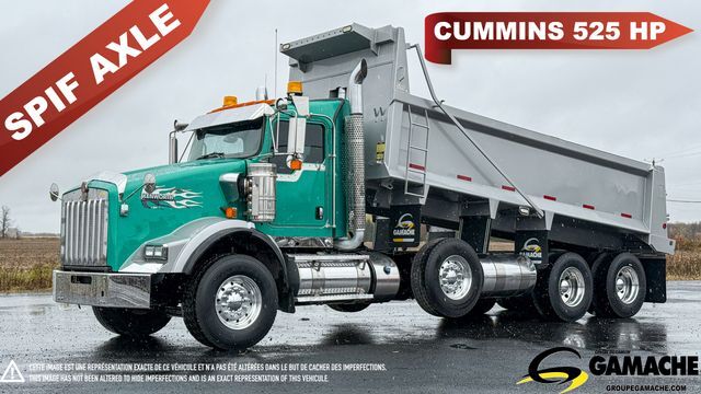 2018 KENWORTH T800 12 WHEEL TWIN STEER DUMP TRUCK SPIF AXLE in Champlain, NY