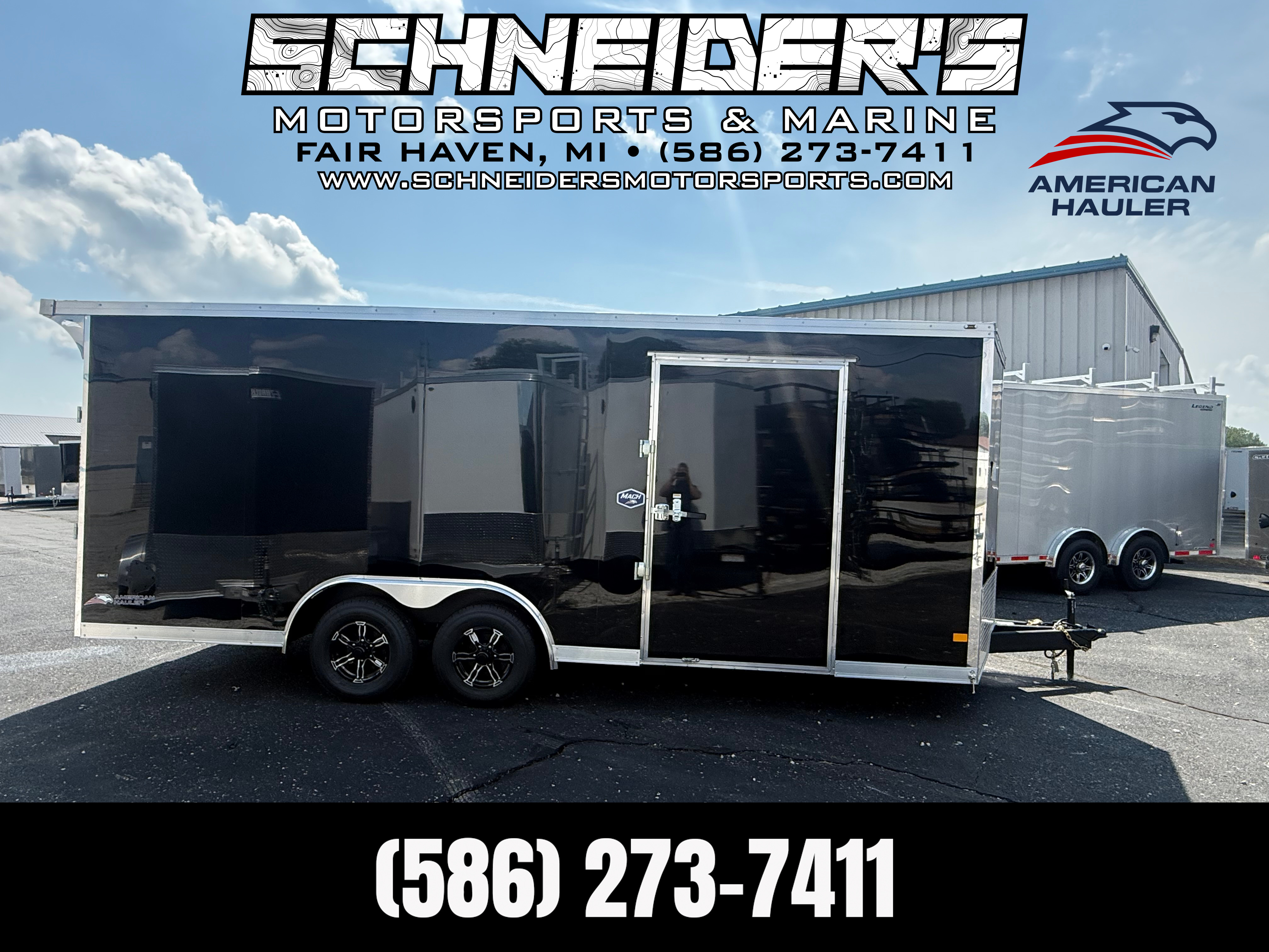 2027 American Hauler 8.5x20 Mach Pre-Packaged Enclosed Race Car Hauler Trail in fair haven MI