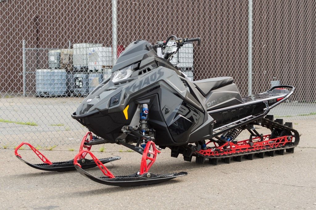 2025 Polaris® 9R RMK KHAOS 155 Shadow Gray / Gloss Black in dunmore PA