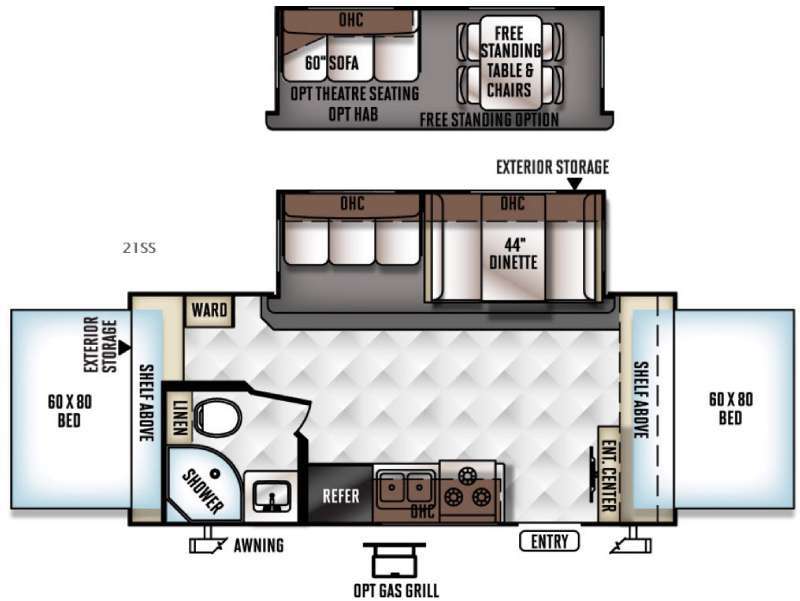 2016 Forest River Rv Rockwood Roo 21SS in coos bay OR