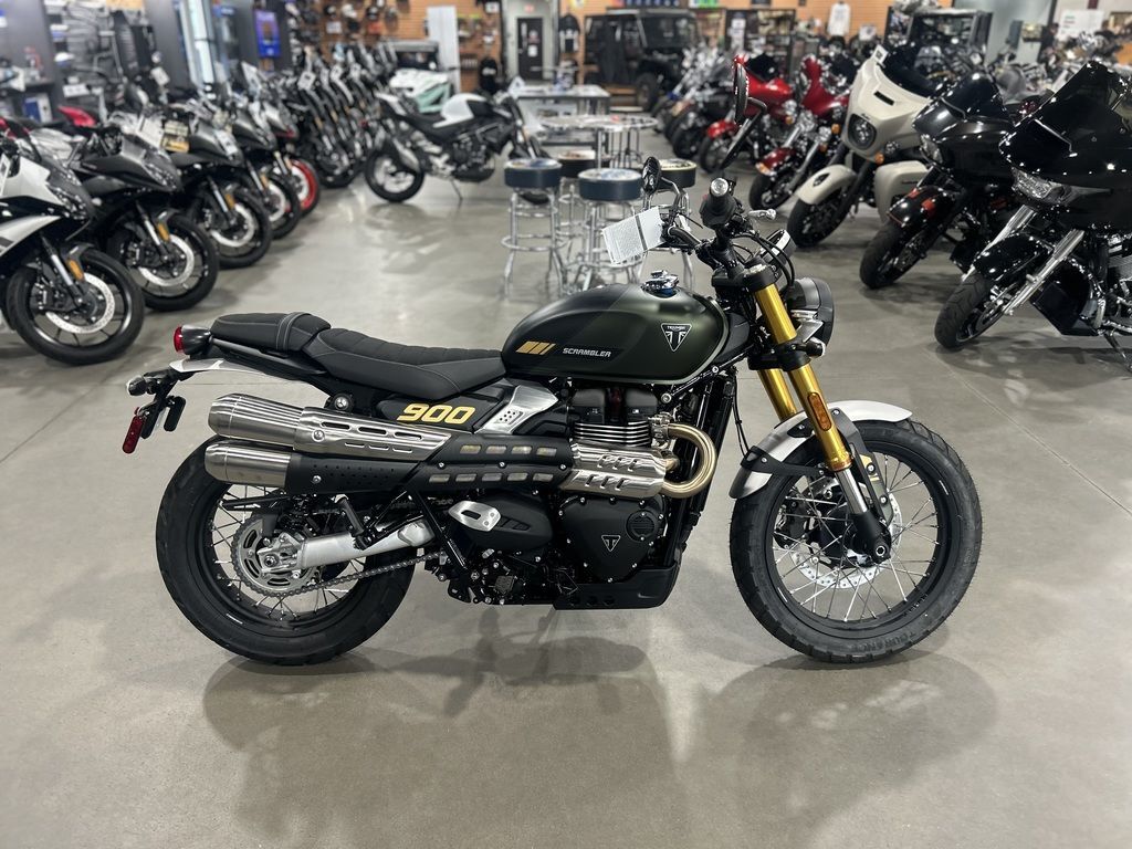 2026 Triumph Scrambler 900 Matt khaki green BASE in Fayetteville, NC