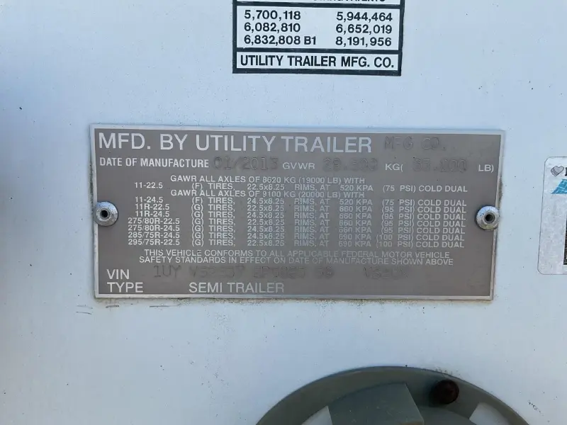 2014 UTILITY TRAILER MANUFACTURER 4000DX