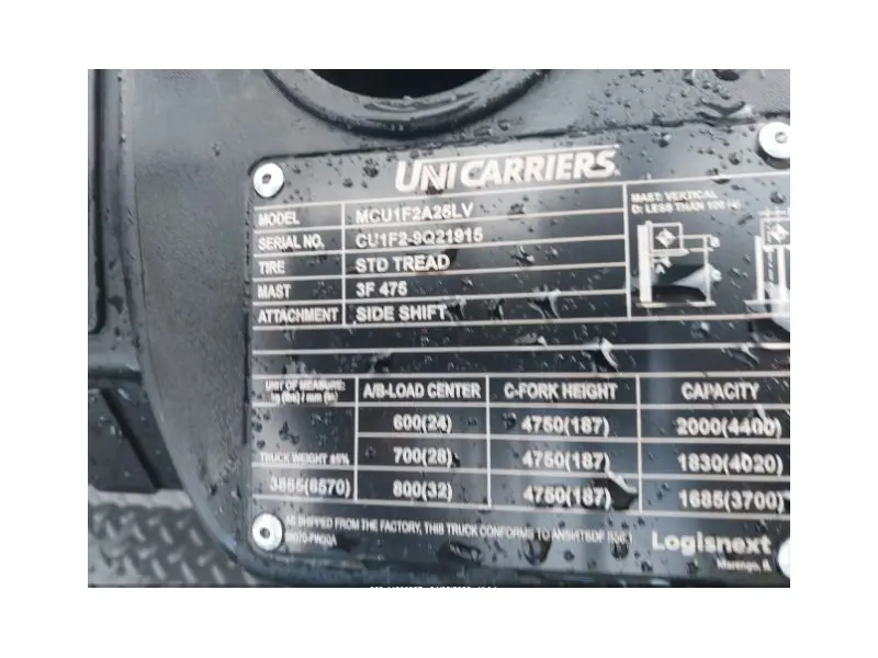 2021 UNICARRIER CFU50LP