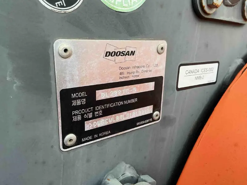 2020 Doosan DL200TC2-5-US210