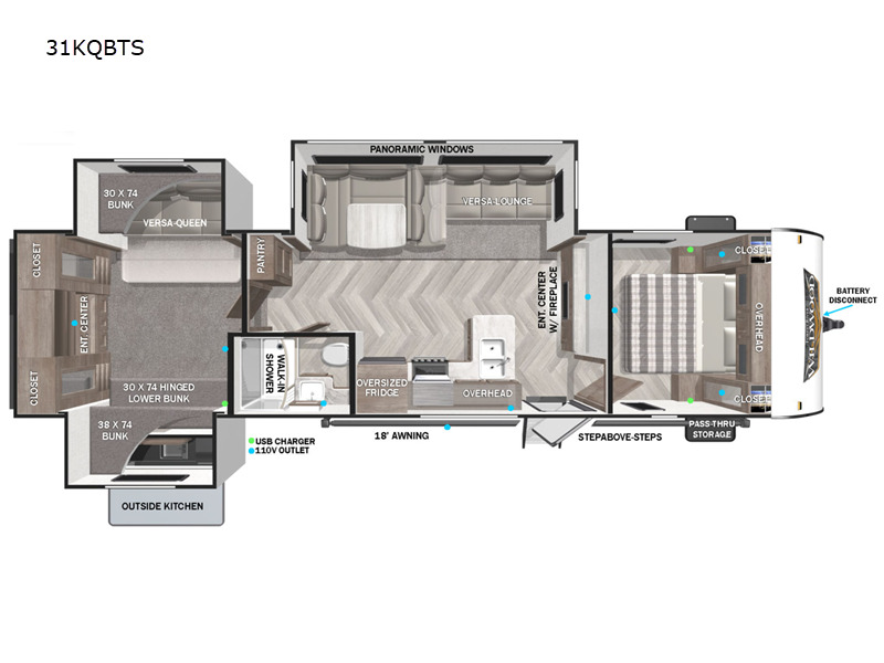 2022 Forest River Rv Wildwood 31KQBTS in cicero NY