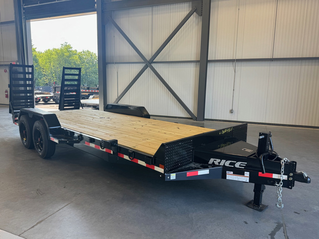 2026 RICE 7X20 Powder Coated 16K Lowpro Equipment Trailer W/ in Loudon, NH