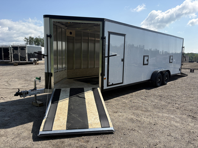 2027 STEALTH 7X24 Aluminum 4/5-Place Drive-In/Out Snowmobile Tr in Turner, ME