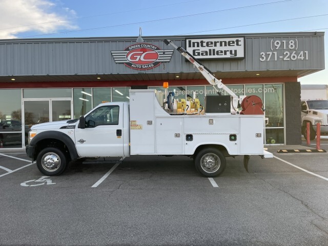2012 Ford F-550 4x4 Diesel Utility IMT 1015 Crane in Collinsville, OK