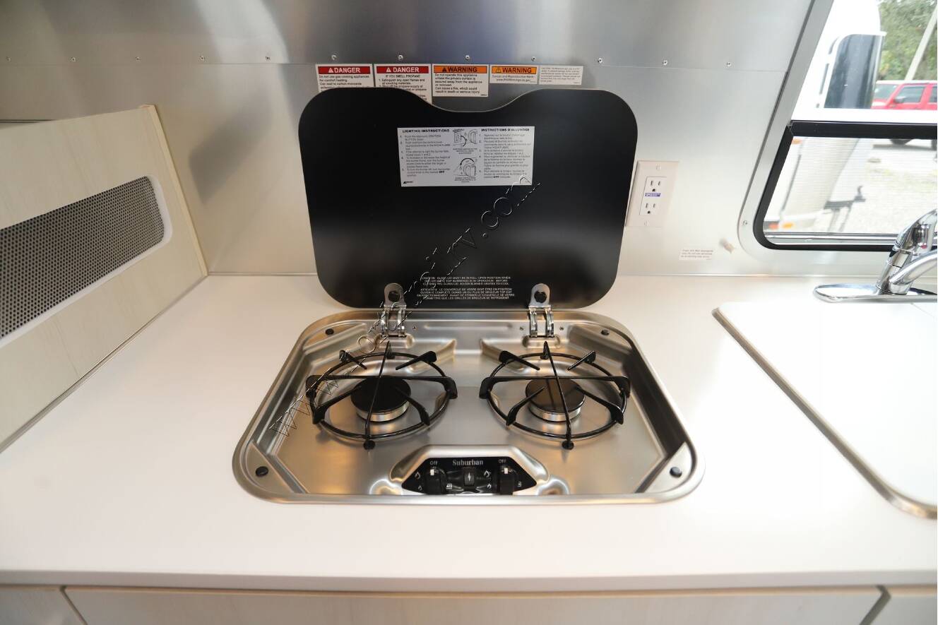 A photo of this 2026 Airstream Bambi 22FB