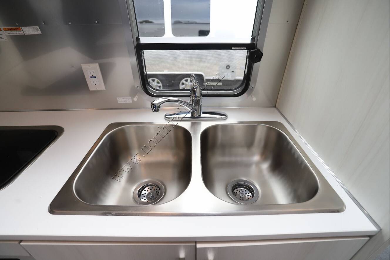 A photo of this 2026 Airstream Bambi 22FB