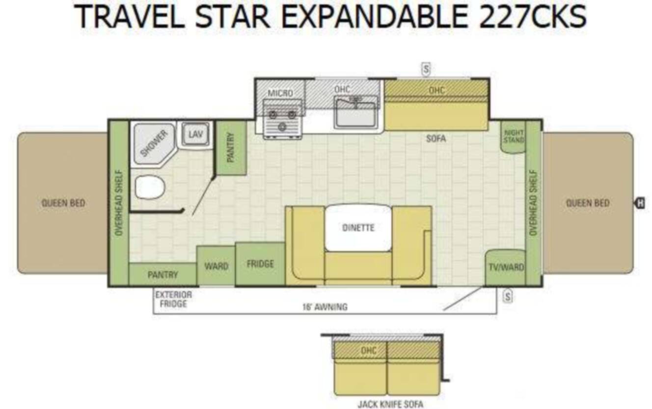 A photo of this 2015 Starcraft TRAVEL STAR 227CKS
