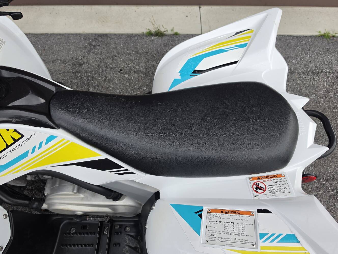 A photo of this 2022 Yamaha Raptor 90