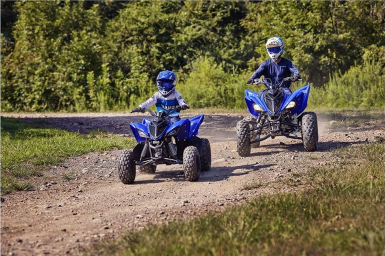 A photo of this 2022 Yamaha Raptor 90