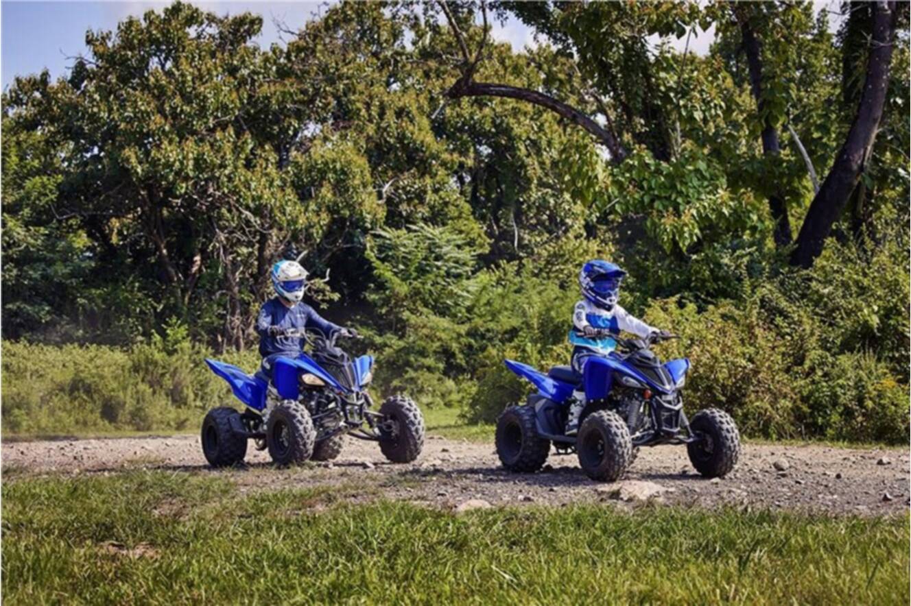 A photo of this 2022 Yamaha Raptor 90