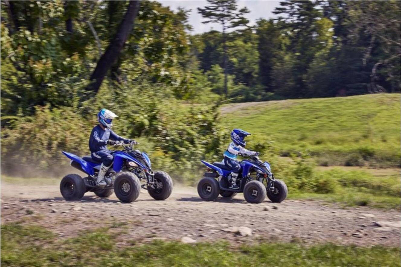 A photo of this 2022 Yamaha Raptor 90
