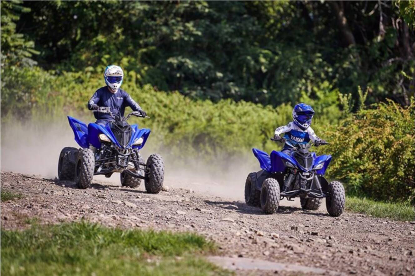 A photo of this 2022 Yamaha Raptor 90