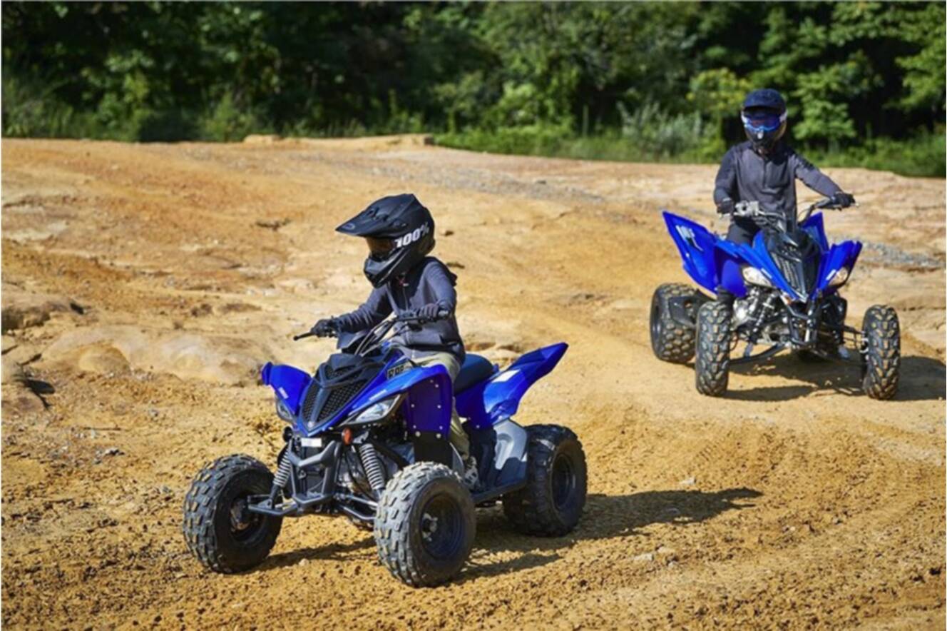 A photo of this 2022 Yamaha Raptor 90