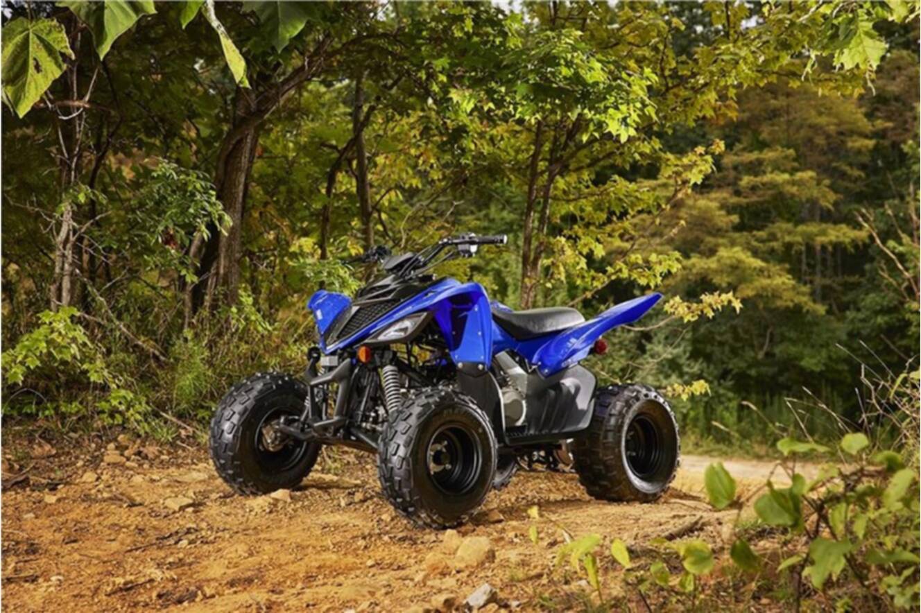 A photo of this 2022 Yamaha Raptor 90