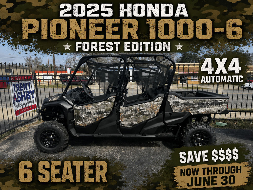 2025 Honda® Pioneer 1000-6 Deluxe Crew TrueTimber Atera Camo in lufkin TX