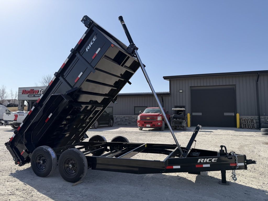 2026 Rice Trailers 82" x 14" Dump Trailer - Telescopic Lift - 14k GVWR in Saint Joseph, MO