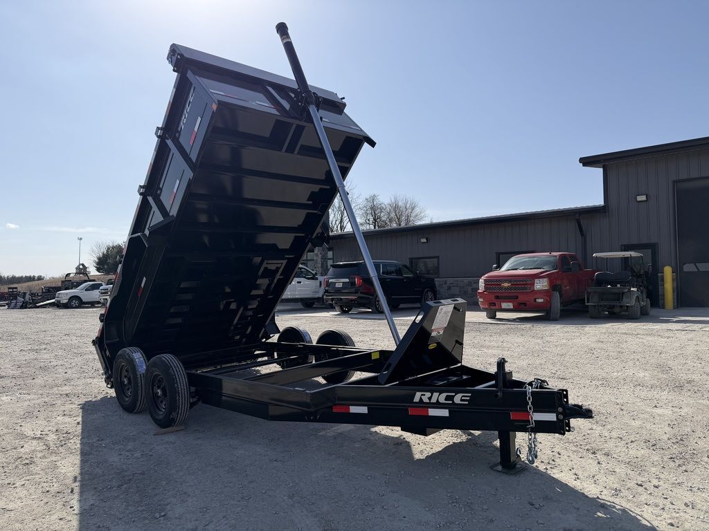 2026 Rice Trailers 82" x 14" Dump Trailer - Telescopic Lift - 14k GVWR in Saint Joseph, MO