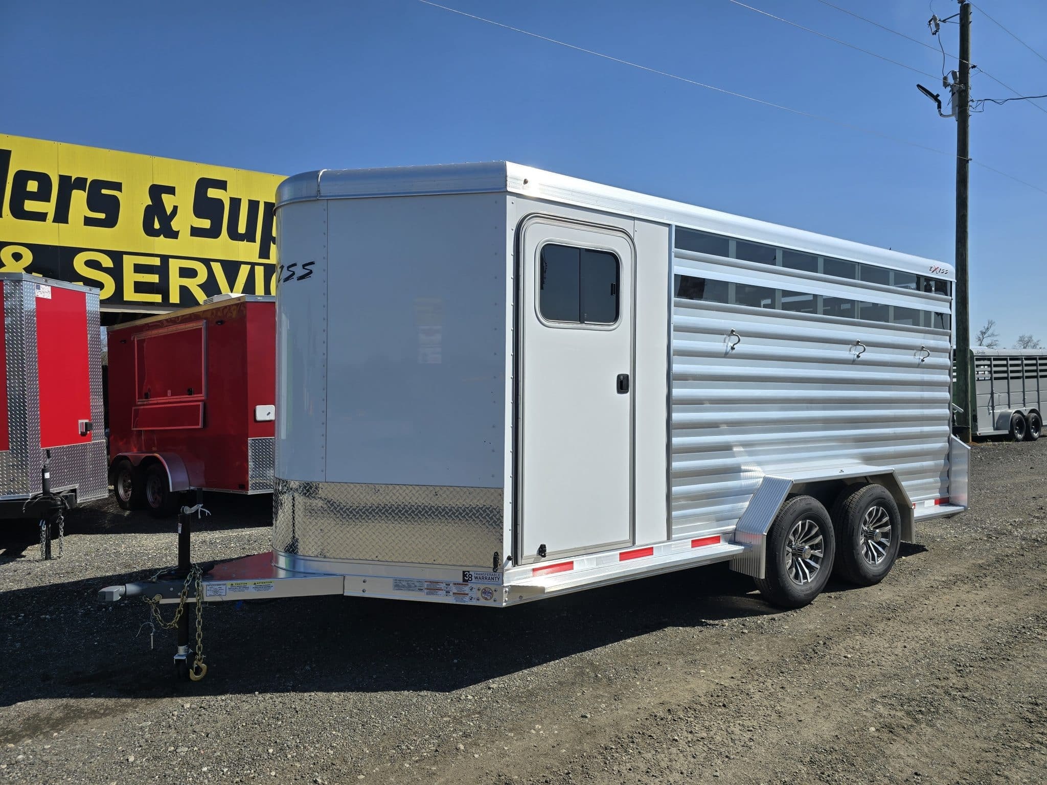 2026 Exiss trailer 7X16 10K Aluminum Live stock Trailer in Byron, GA