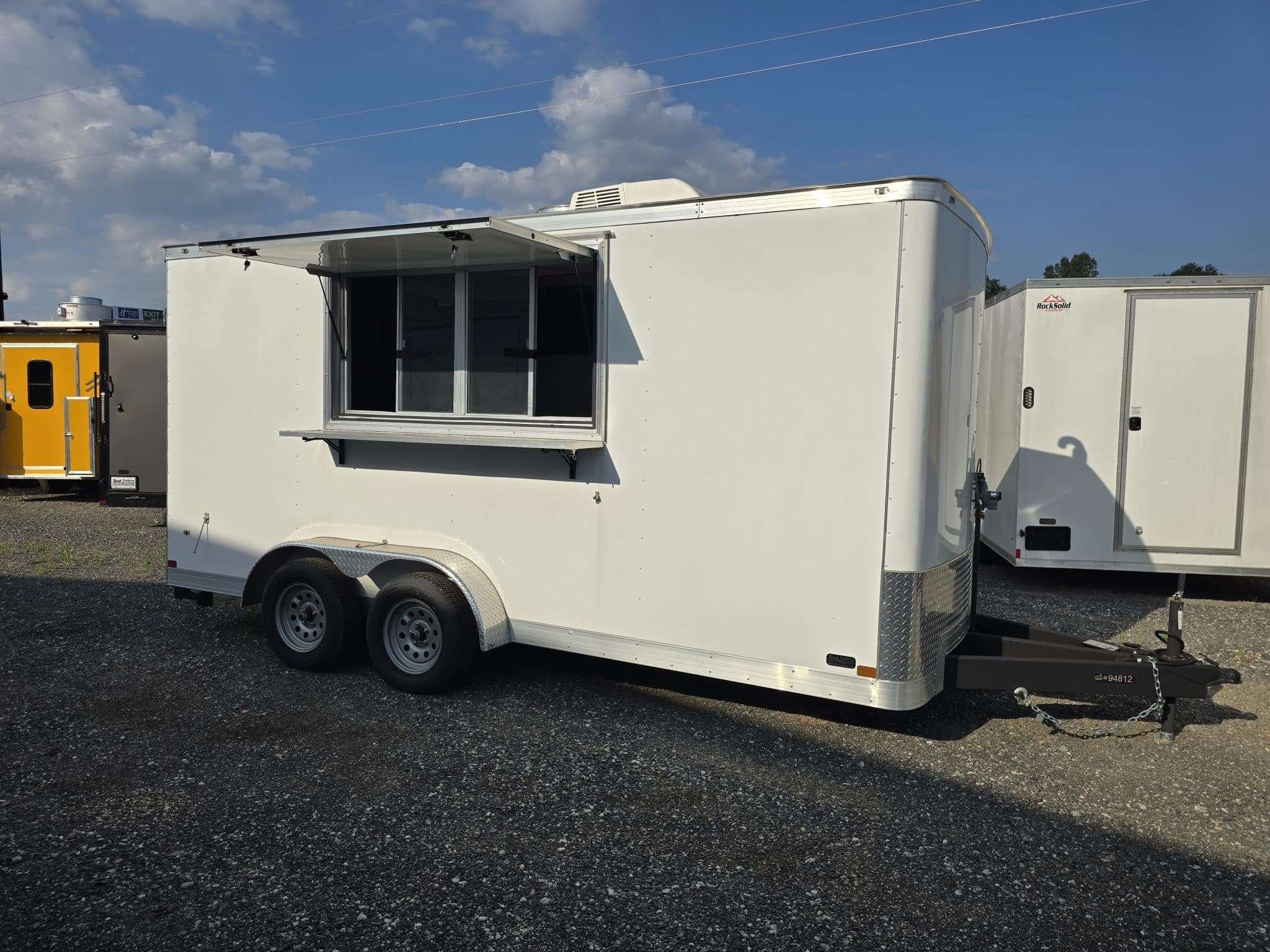 COVERED WAGON TRAILERS 7x16 Tandem Axle 7K Concession Trailer Finished Interio in Byron, GA