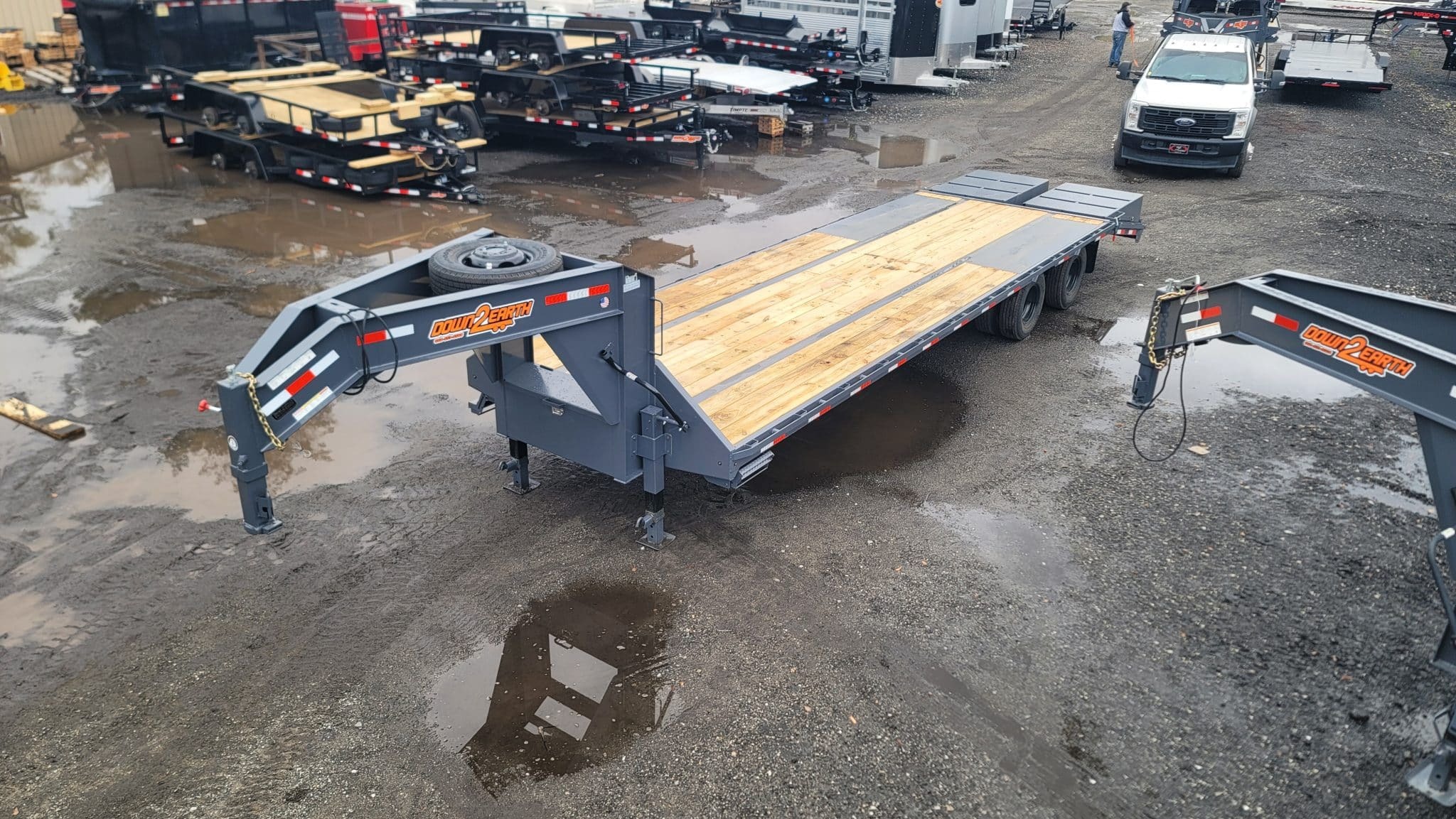 2026 Down 2 Earth Trailers 8.5X35 Deck Over Gooseneck Equipment Trailer in Byron, GA