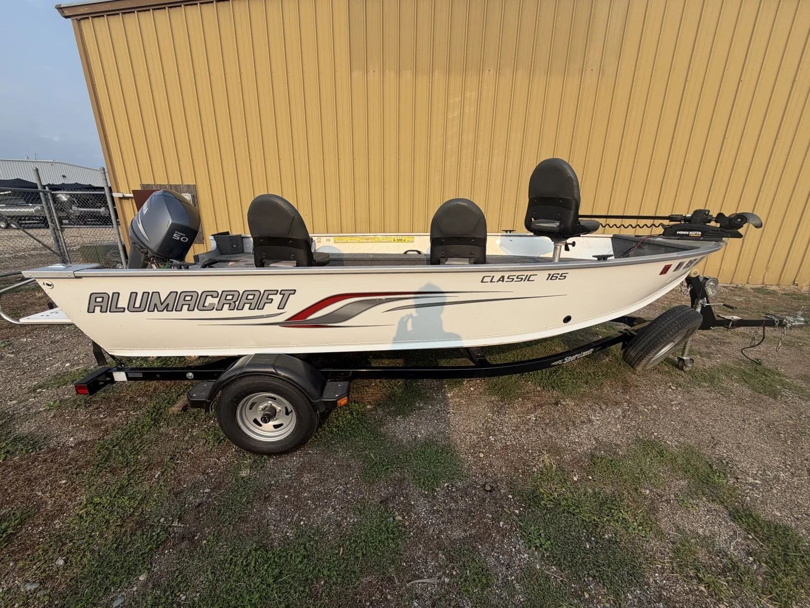 2011 Alumacraft CLASSIC 165 50HP YAMAHA TRAILER COVER 165 TILLER in fargo ND