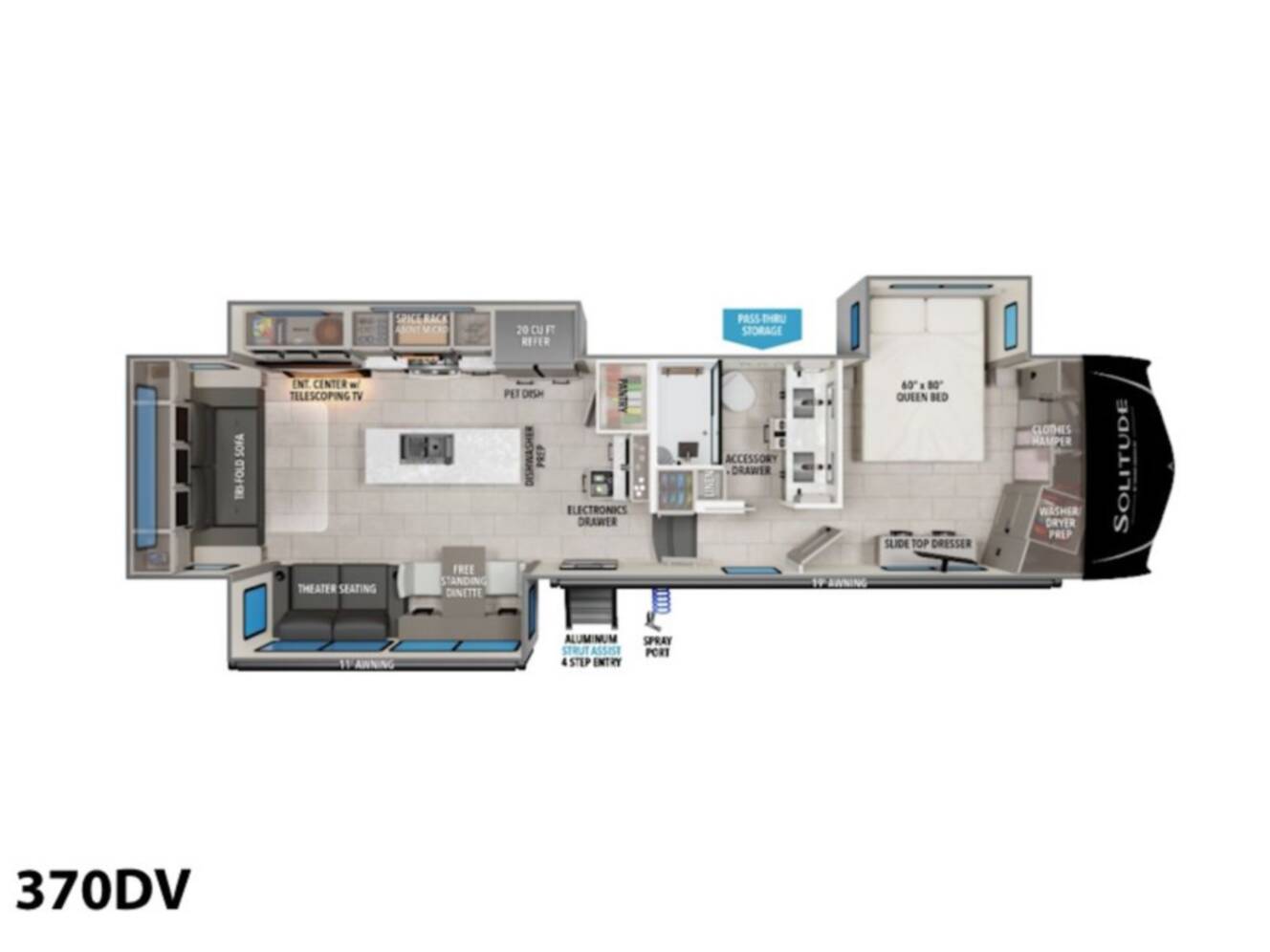 A photo of this 2026 Grand Design Solitude 370DV 370DV
