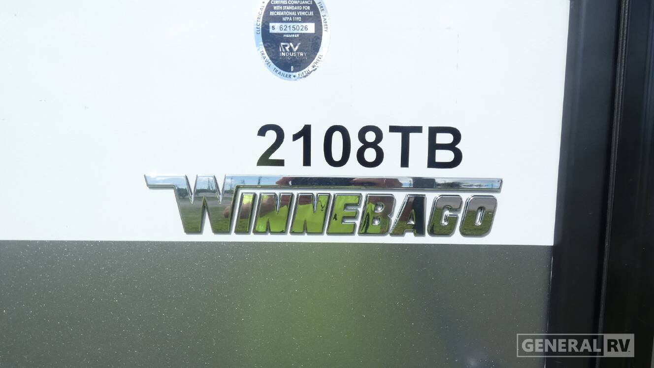 A photo of this 2021 Winnebago Micro Minnie 2108TB