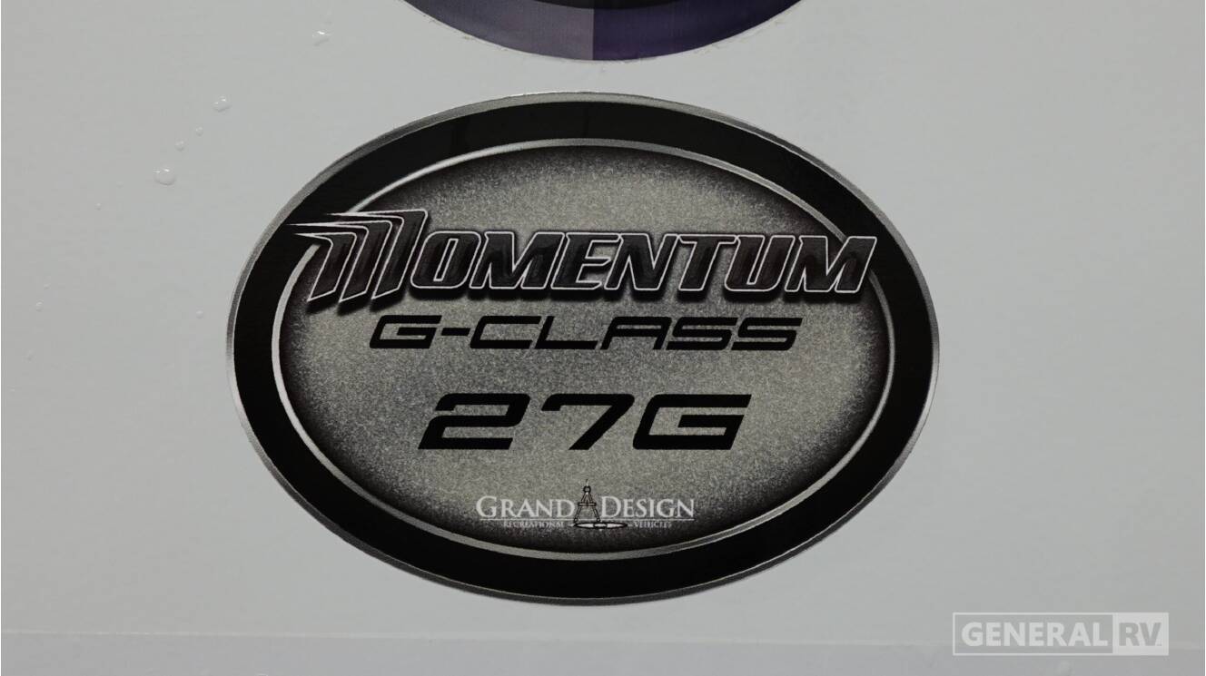 A photo of this 2026 Grand Design Momentum G-Class 27G