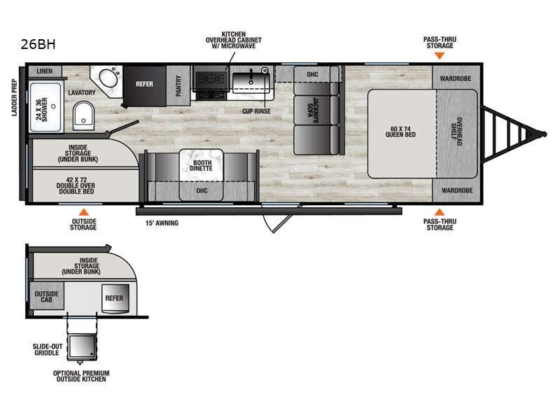 2027 Forest River Rv Viking 5K Series 26BH in denton TX