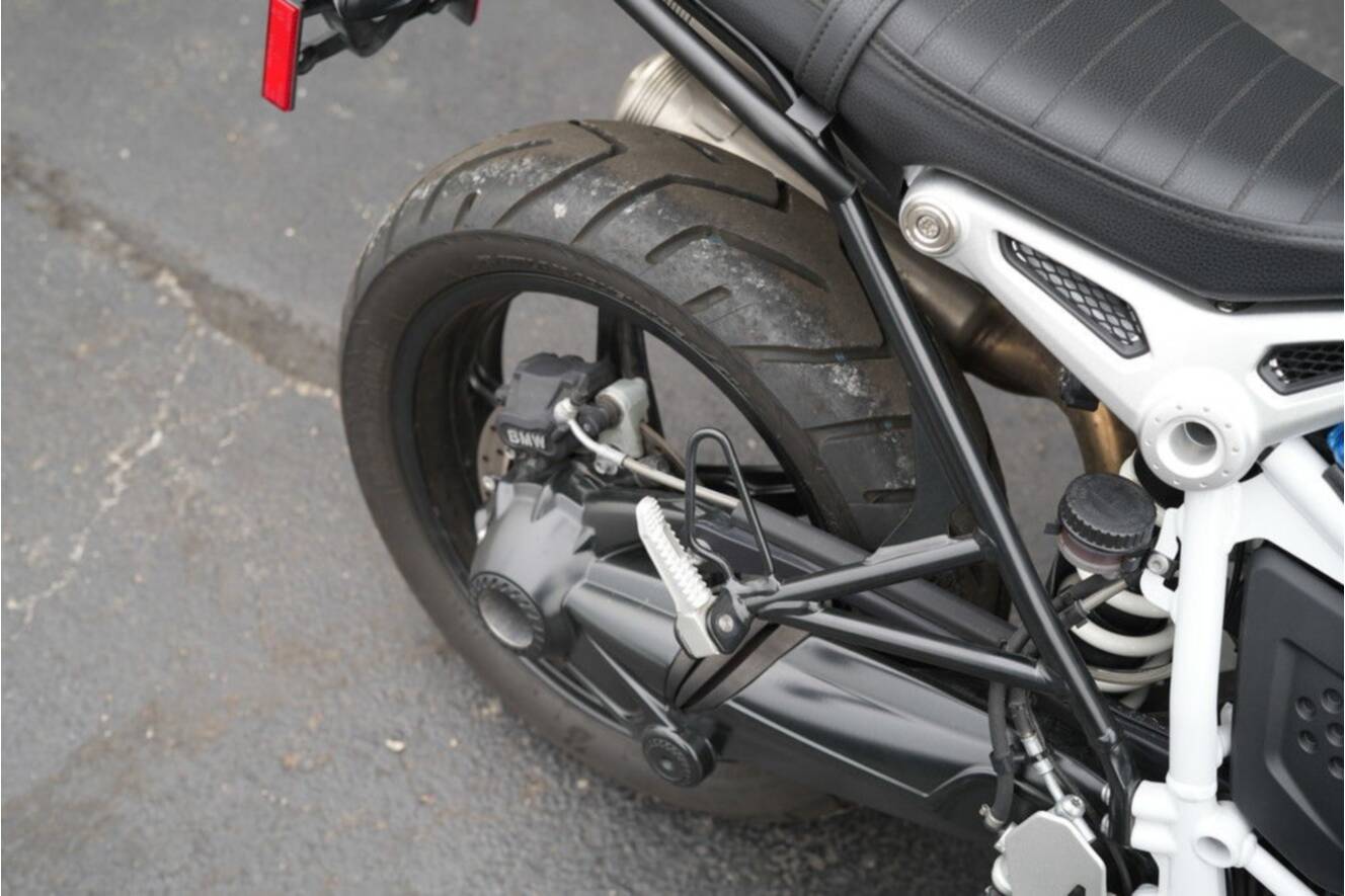 A photo of this 2021 BMW R nineT Scrambler 719 Cosmic Blue Metallic/Light White