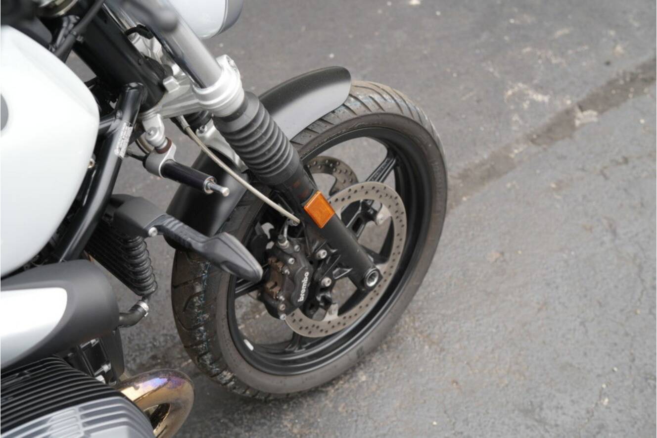 A photo of this 2021 BMW R nineT Scrambler 719 Cosmic Blue Metallic/Light White