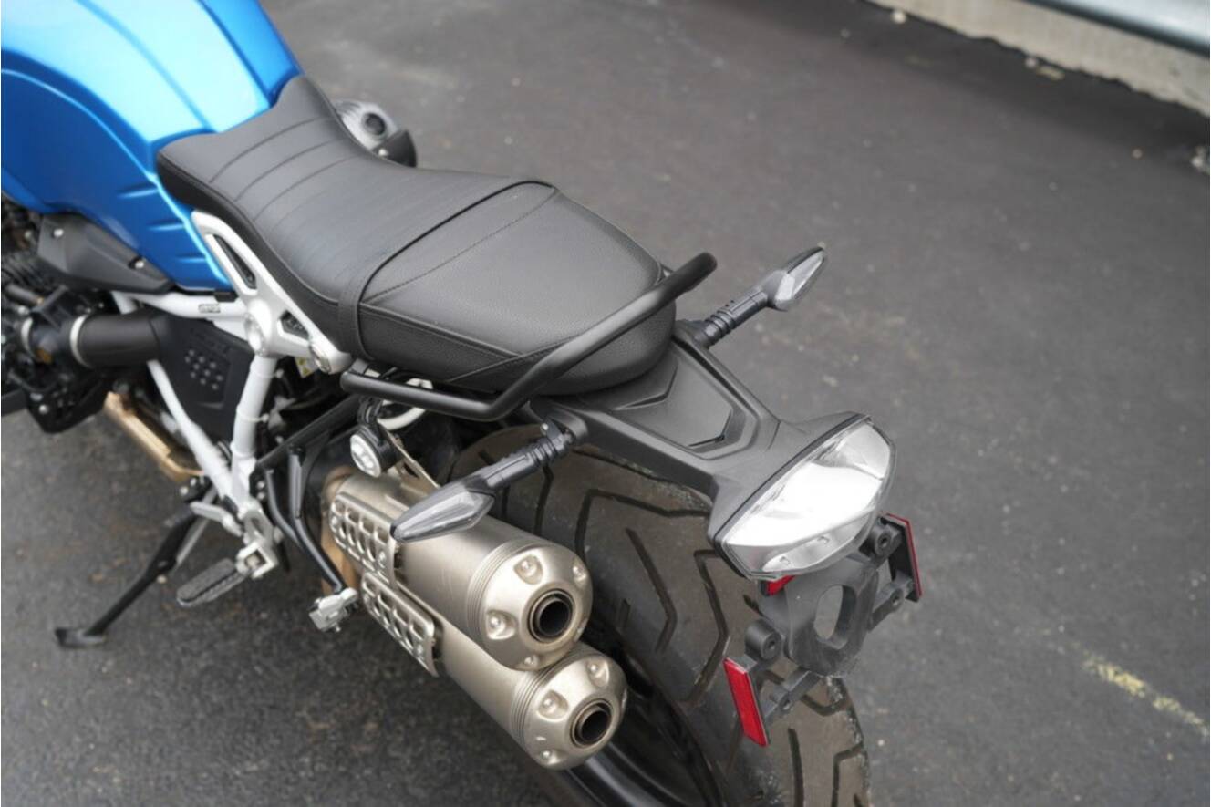 A photo of this 2021 BMW R nineT Scrambler 719 Cosmic Blue Metallic/Light White