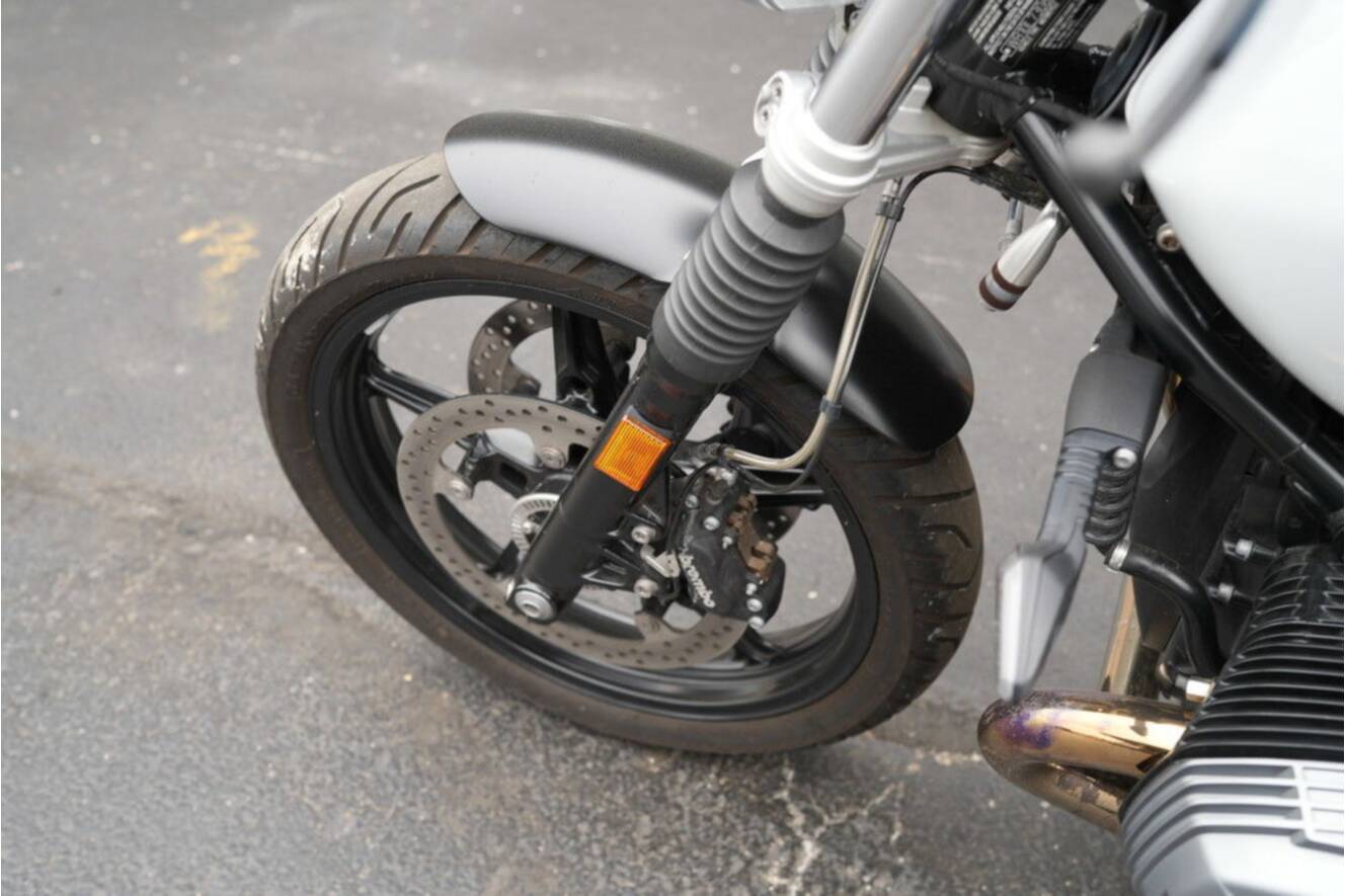 A photo of this 2021 BMW R nineT Scrambler 719 Cosmic Blue Metallic/Light White