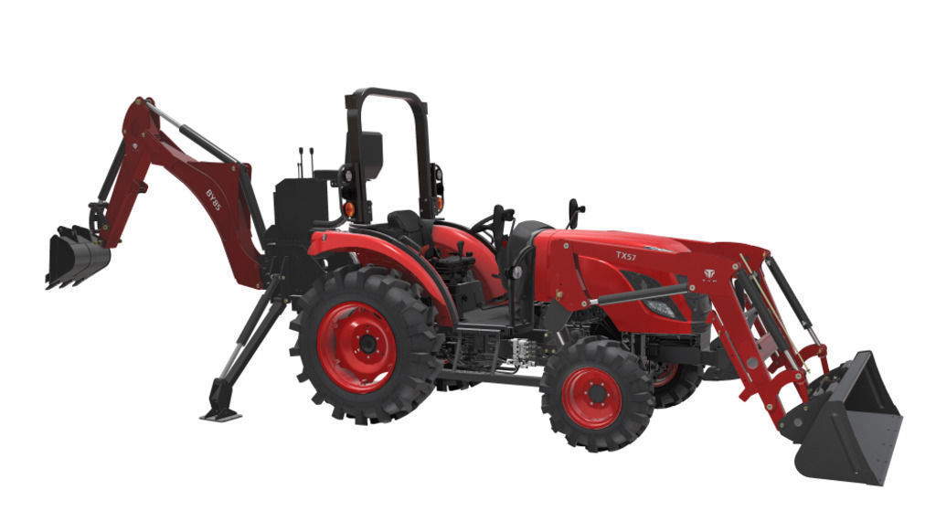 2025 TYM T574 Tractor with 55HP, Front Loader and Backhoe in Orono, ME