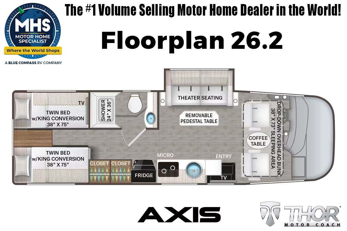 2027 Thor Motor Coach Axis 26.2 in alvarado TX