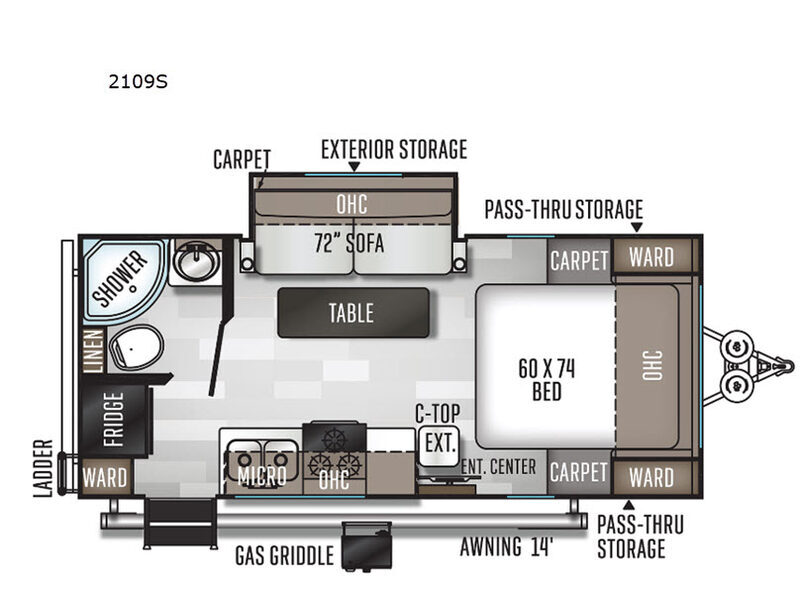 2020 Forest River Rv Rockwood Mini Lite 2109S in