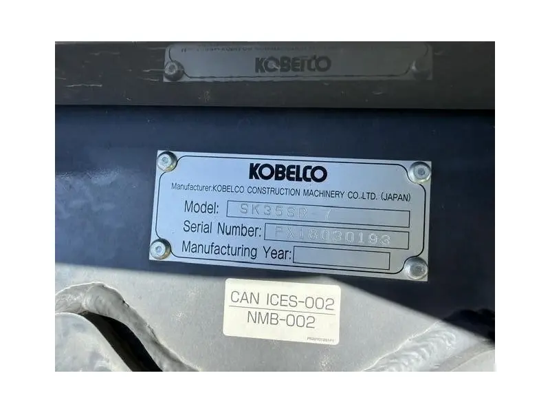 2026 KOBELCO SK35SR-7